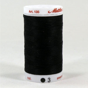 Mettler 40wt Cotton Quilting in Black in 500 Yard Spl
