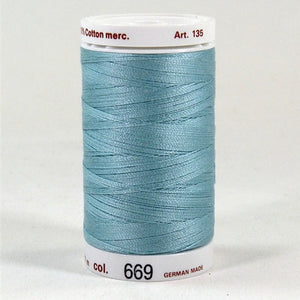 Mettler 40wt Cotton Quilting in Pastel Blue in 500 Yar
