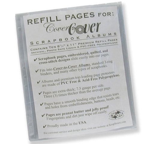 8 1/2" x 11" Scrapbook Refill Pages by Scrapsmart
