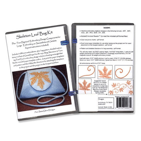Skeleton Leaf Bag Kit with Design CD by Susa Glenn