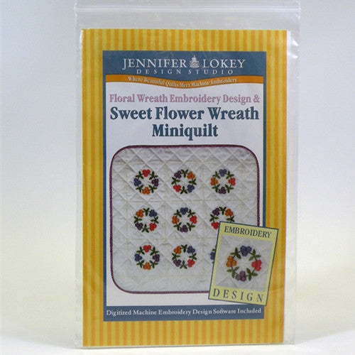 Sweet Flower Wreath Quilt CD by Jennifer Lokey