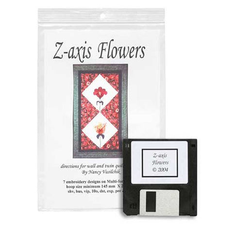 Z-Axis Flowers Design CD by Sew Biz
