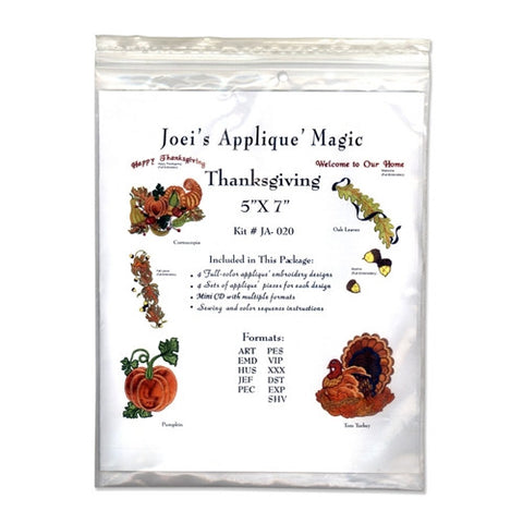 Thanksgiving Design CD by Joei's Applique Magic
