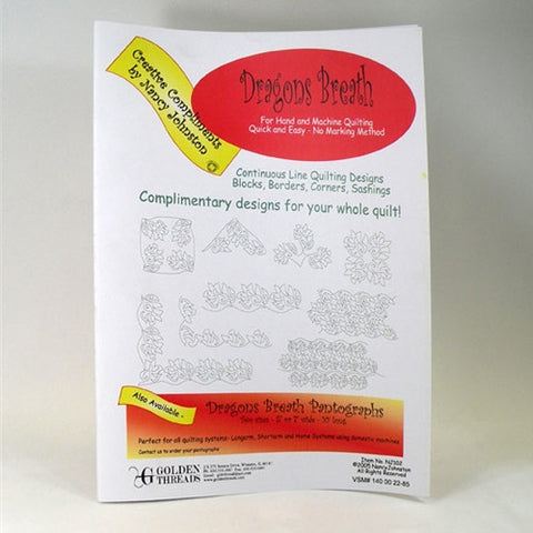 Dragons Breath Pantograph Packet by Golden Threads