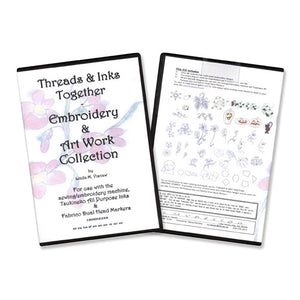Threads & Inks Together: Embroidery & Art Work CD
