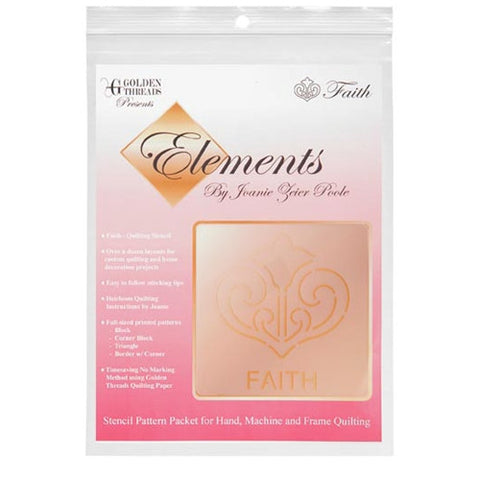 Faith Element Stencil Packet By Golden Threads