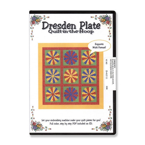 Dresden Plate Quilt-in-the-Hoop CD by Nicole Kim