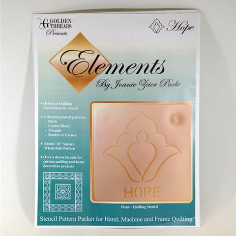 Hope Element, Golden Threads Stencil Pack
