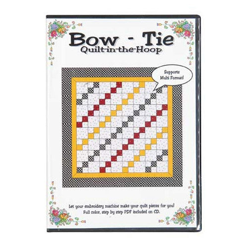 Bow-Tie Quilt-in-the-Hoop CD by Nicole Kim