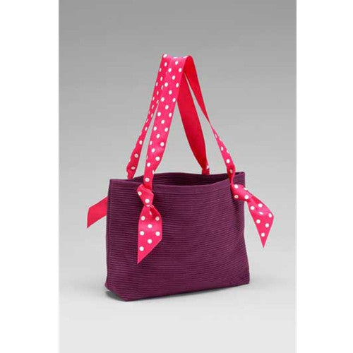 Ribbon Bag in Eggplant by Sudberry House