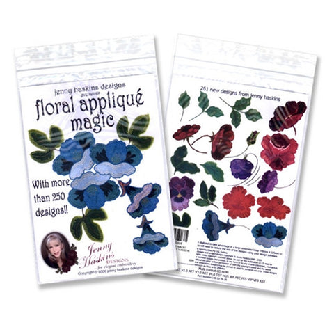 Floral Applique Magic Design CD by Jenny Haskins