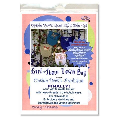 Girl About Town Bag Pattern CD by Cindy Losekamp