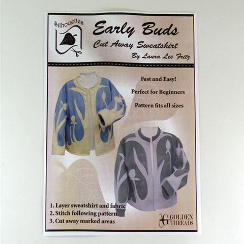 Early Buds Cut-Away Sweatshirt by Golden Threads