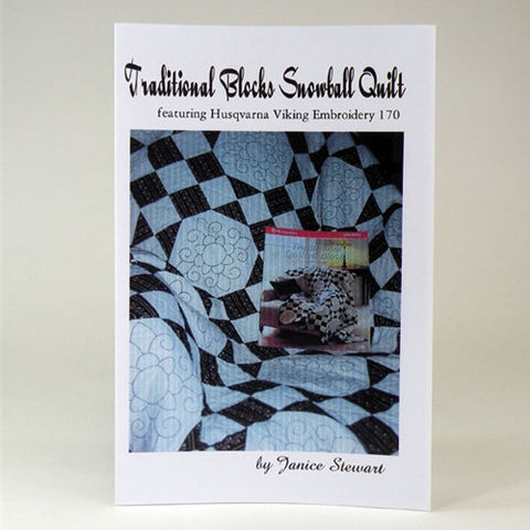 Traditional Black & White Snowball Quilt by J Stewart