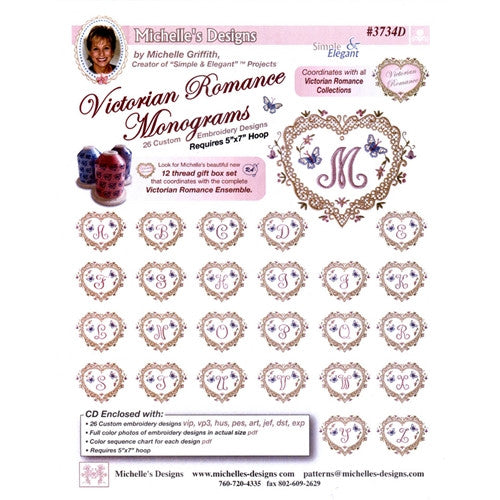 Victorian Romance Monogram CD by Michelle's Designs