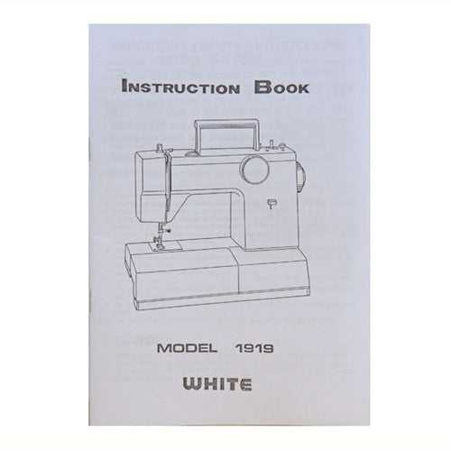 Instruction Book White 1919