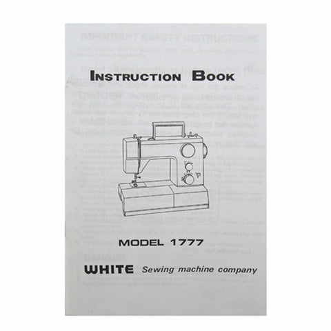 Instruction Book White 1777