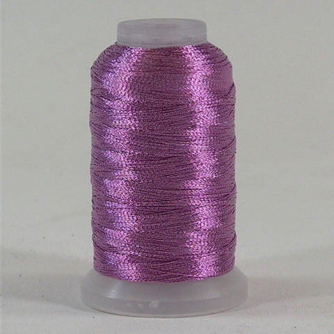 YLI Fine Metallic in Purple, 500yd Spool