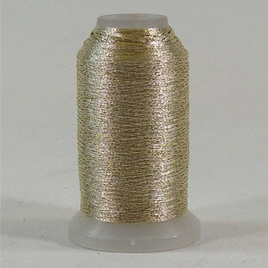 YLI Fine Metallic in Gold 1, 500yd Spool