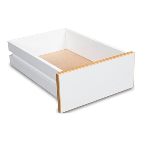 Optional Drawer for Sylvia Cutting Table Model 3000 in White with Oak Trim