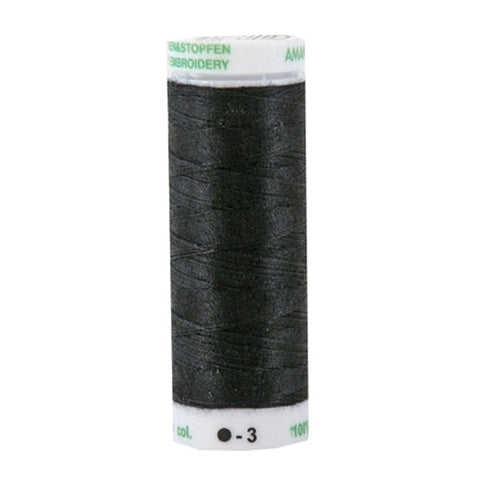 Mettler 60wt Embroidery Cotton in Black, 219yd
