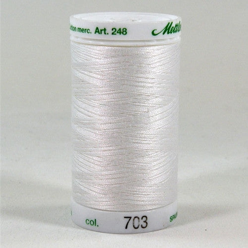 Mettler 60wt Embroidery Cotton in Natural, 875yd Spool