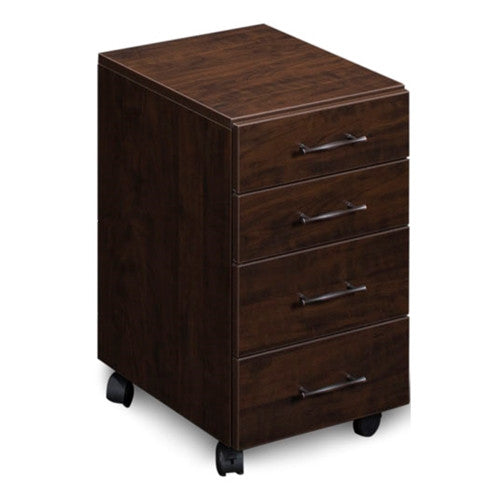 Sylvia Sewing Chest with Four Drawers in Brown Pearwood