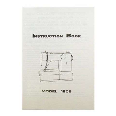 Instruction Book for White 1805