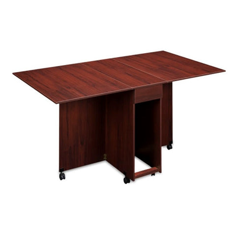 Assembled Cutting and Craft Table in Mahogany Clove