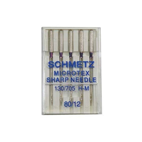80/12 Schmetz Sharp Microtex Needle 5 pack