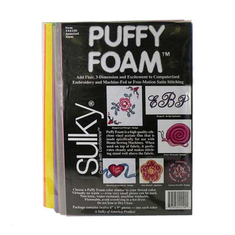 2mm Assorted Color Puffy Foam in 12 Pack