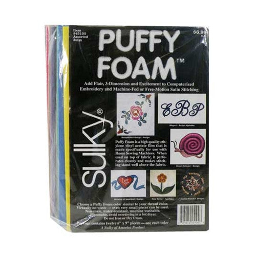 3mm Assorted Color Puffy Foam in 12 Pack