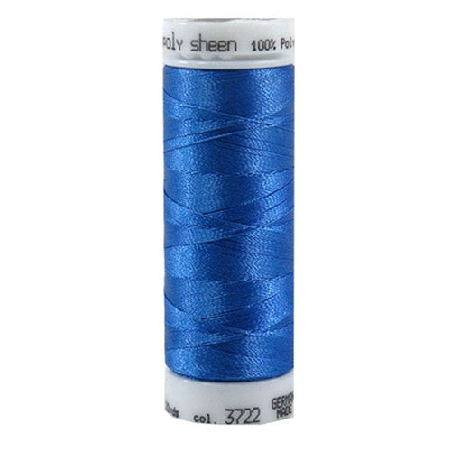 Mettler Polysheen in Empire Blue, 220yd Spool
