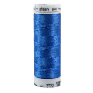 Mettler Polysheen in Empire Blue, 220yd Spool