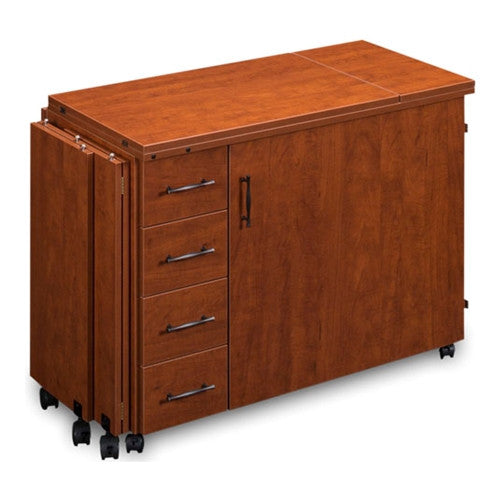 Quilters Dream Sewing Cabinet in Sunset Cherry