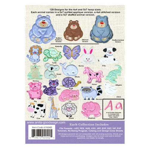 Anita Goodesign Stuffed Animals Embroidery Designs