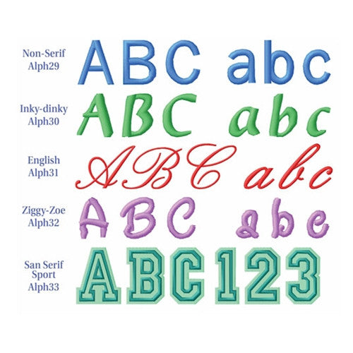 Dakota Collectibles Alphabet Embroidery Design