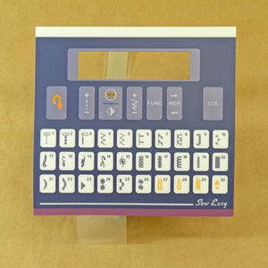 Dark Blue Foil Keyboard for Viking 400N Limited Ed.
