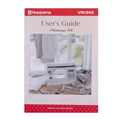 Instruction Book for Viking Platinum 770