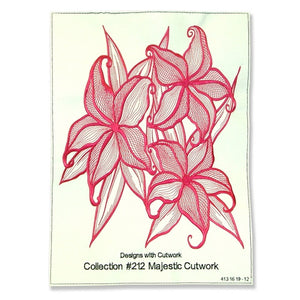 Design Stitch Out Embroidery CD #212 Majestic Cutwork