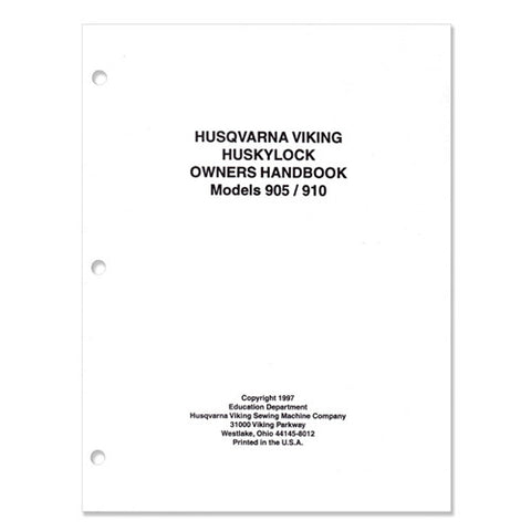 Viking Huskylock 905 & 910 Owner's Manual