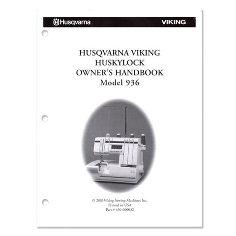 Viking Huskylock 936 Owner's Handbook