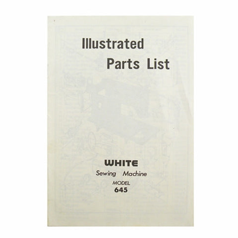 Illustrated Parts List for White 645