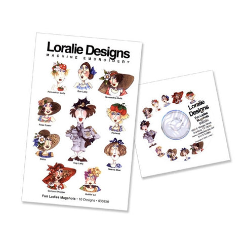 Fun Ladies Mug Shots Design CD by Loralie Designs