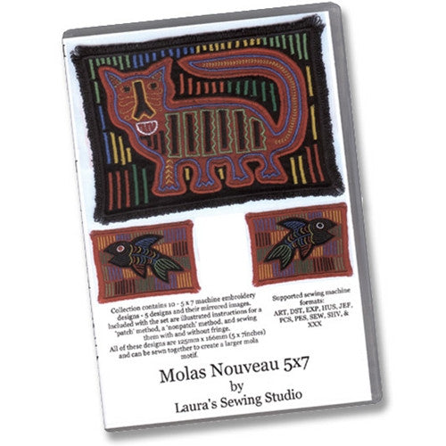 Molas Nouveau 5x7 Design CD by Laura's Sewing