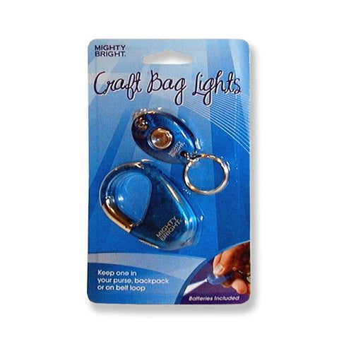 Blue Key Chain & Carabiner with LED Lights