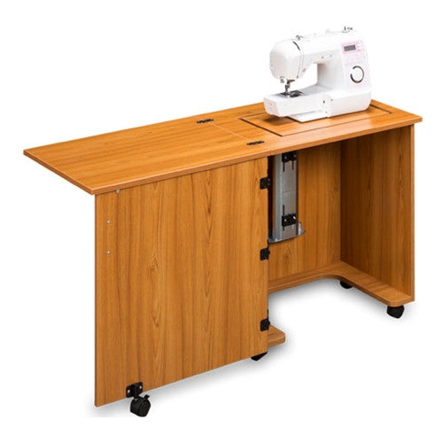 Compact Sewing Machine Cabinet in Teak