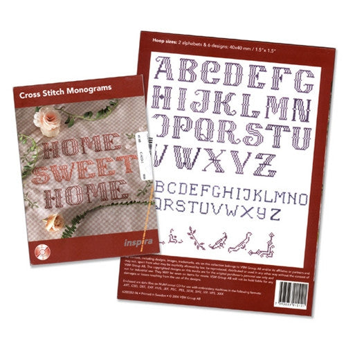 Cross Stitch Monograms Design CD by Inspira