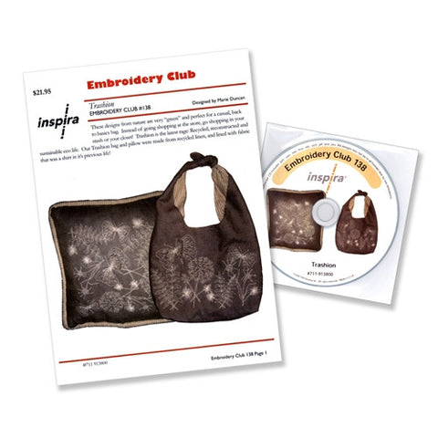 Trashion Embroidery Club CD #138, Bag & Pillow