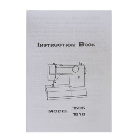 Instruction Book White 1505, 1510